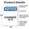 Signmission Clearance 12 Ft, 18 in W x Rectangle, Vinyl Decal OS-2PACK-NS-D-1824-V-10663 - alternate 5